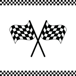 Checkered Flag Coloring Page - Origin image