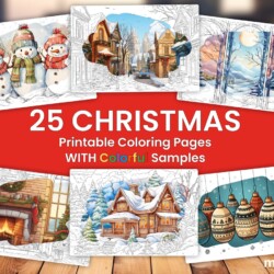 Christmas Coloring Book Slide 1