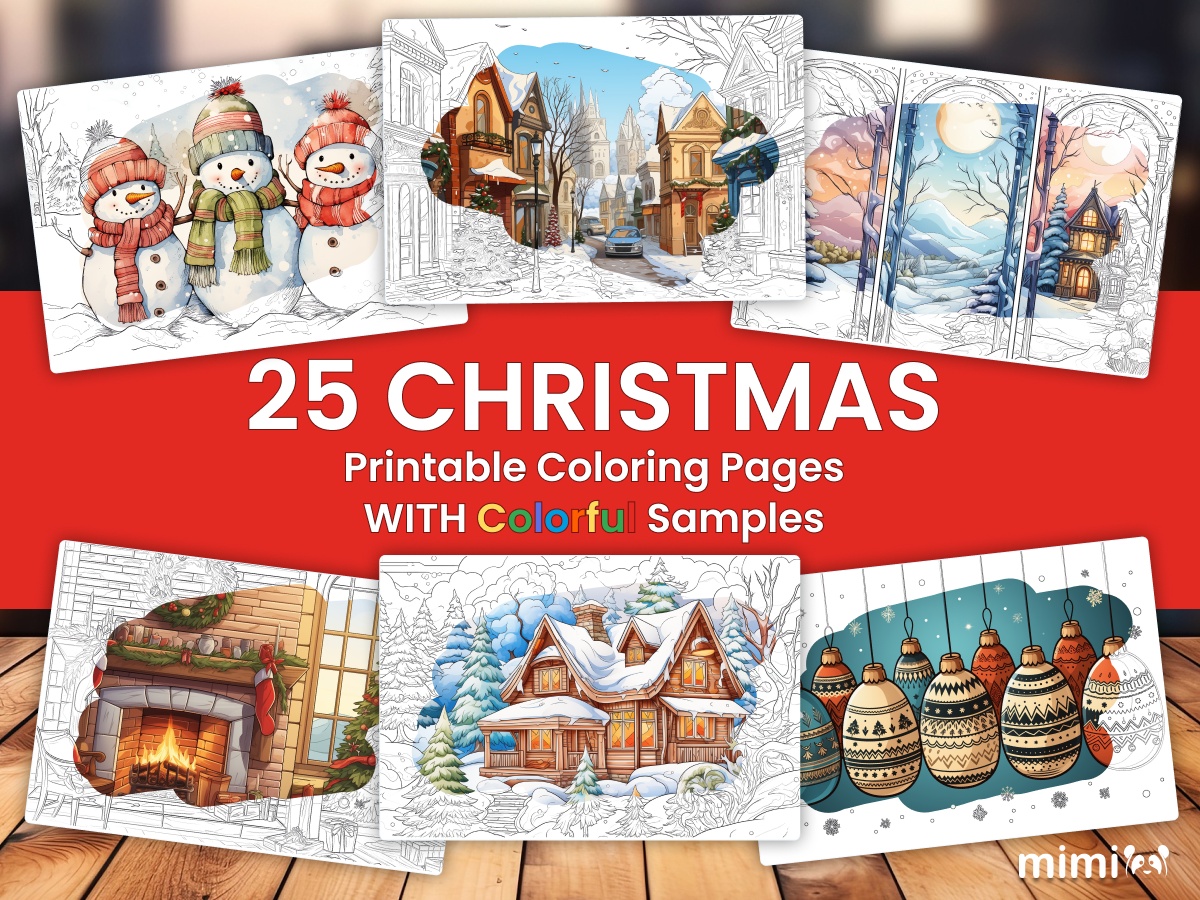 Christmas Coloring Book Slide 1