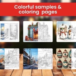Christmas Coloring Book Slide 3