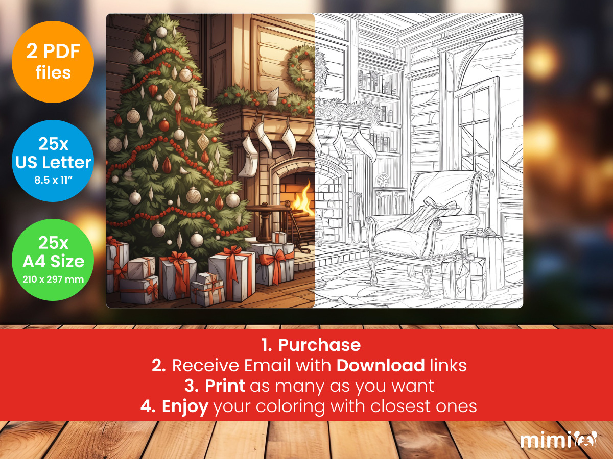 Christmas Coloring Book Slide 5