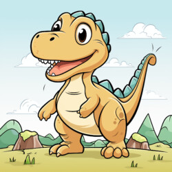 Coloring Dino Coloring Page - Origin image