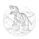 Coloring Page Of T Rex