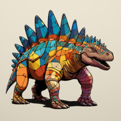 Coloring Page Stegosaurus - Origin image