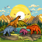 Coloring Pages Dinosaurs Printable 2 2