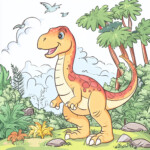 Coloring Pages Of Dinosaurs For Preschoolers 2 2