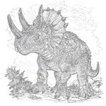 Coloring Pages Triceratops