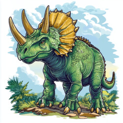 Coloring Pages Triceratops - Origin image