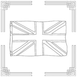 Colour In Union Jack Printable Coloring Page - Printable Coloring page