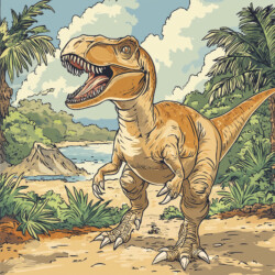 Colouring Picture Of A Dinosaur - Origin image