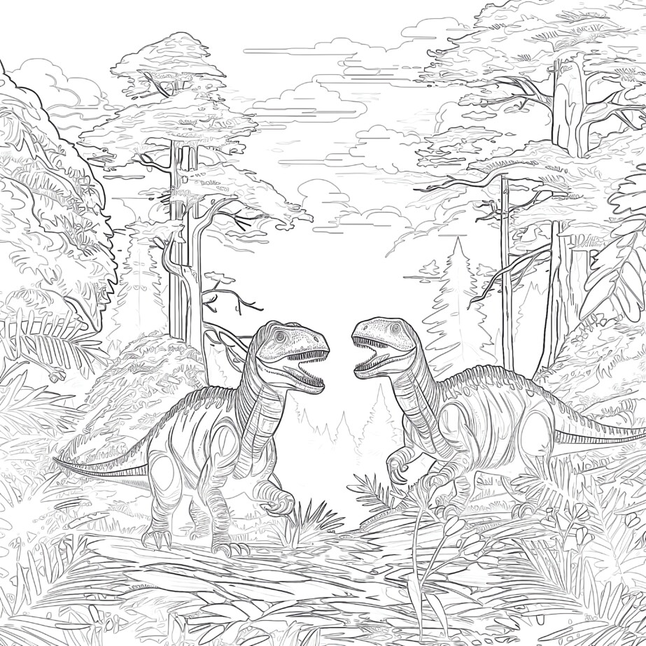 Colouring Sheet Dinosaur