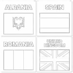 Country Flags Of The World Coloring Pages