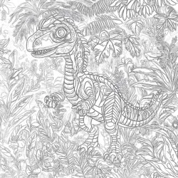Cute Dino Coloring Pages - Printable Coloring page