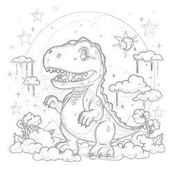 Dino Pictures To Coloring Page - Printable Coloring page