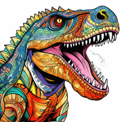 Dinosaur Coloring Book - Origin image