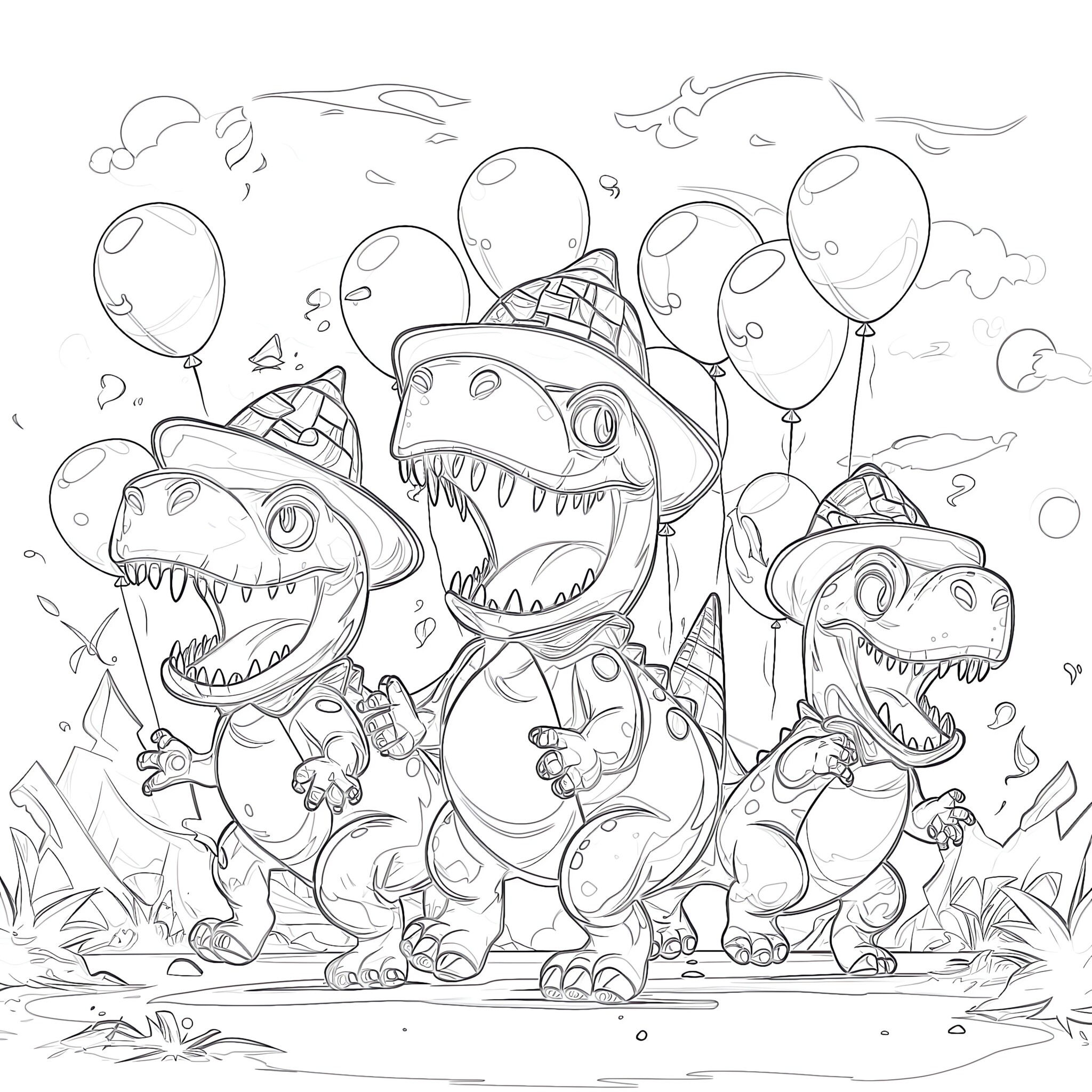 Dinosaur Printables Coloring Page | Coloring Pages Mimi Panda