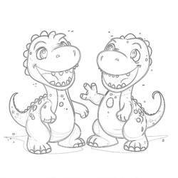 Dinosaurs Coloring Pages - Printable Coloring page