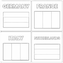 European Flags Colouring Sheets - Printable Coloring page