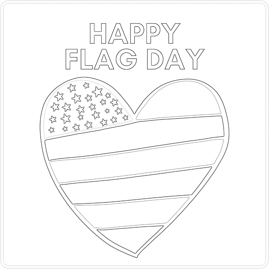 Flag Day Pictures To Color