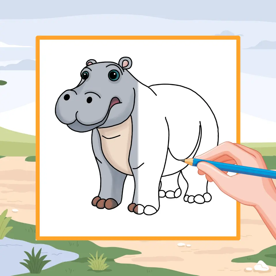 How to Draw a Hippopotamus