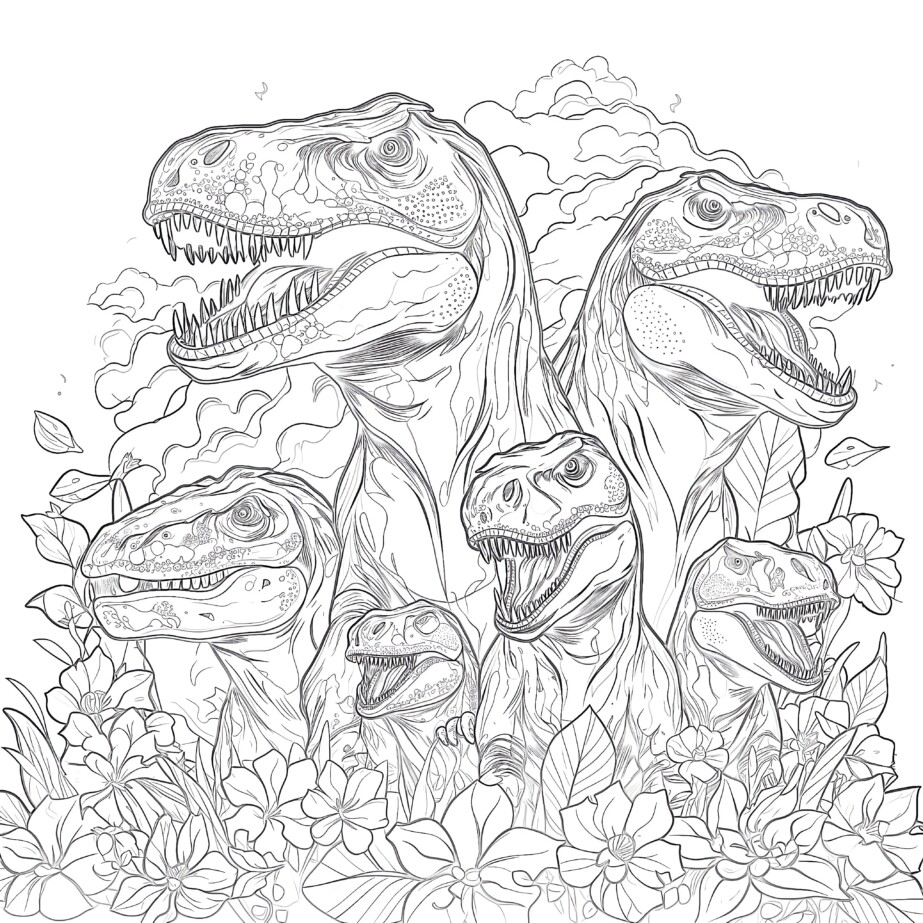 Printable Dinosaur Coloring Pages