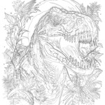 T Rex Dinosaur Pictures To Color