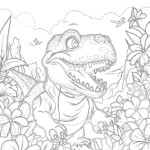 Tyrannosaurus Coloring Page