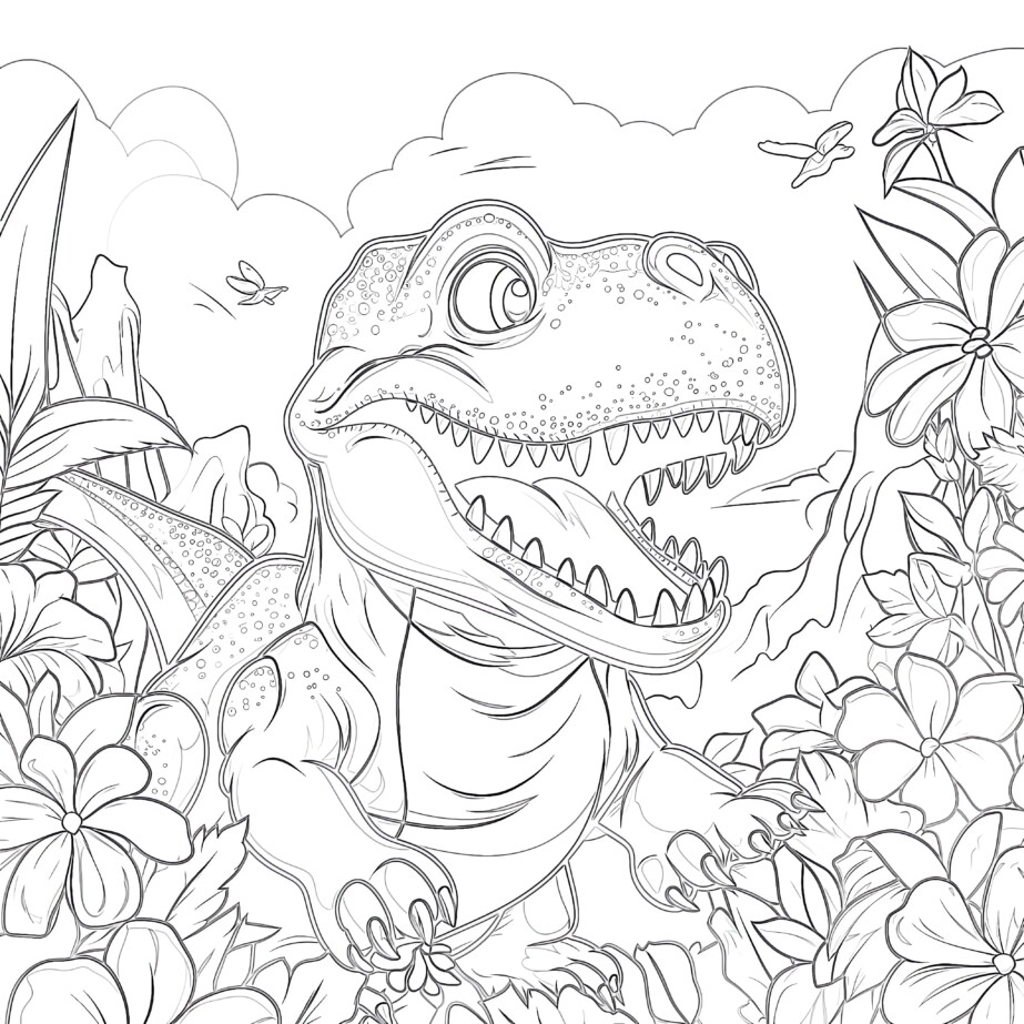 Tyrannosaurus Coloring Page