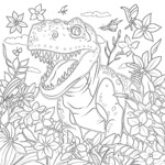 Tyrannosaurus Rex Coloring Page