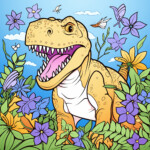 Tyrannosaurus Rex Coloring Page 2