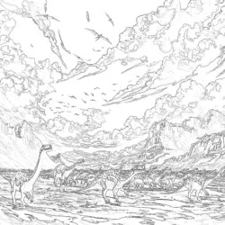 Adult Coloring Pages Dinosaur - Printable Coloring page
