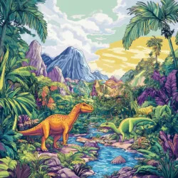 Página Para Colorear De Dinosaurios Adultos - Imagen de origen
