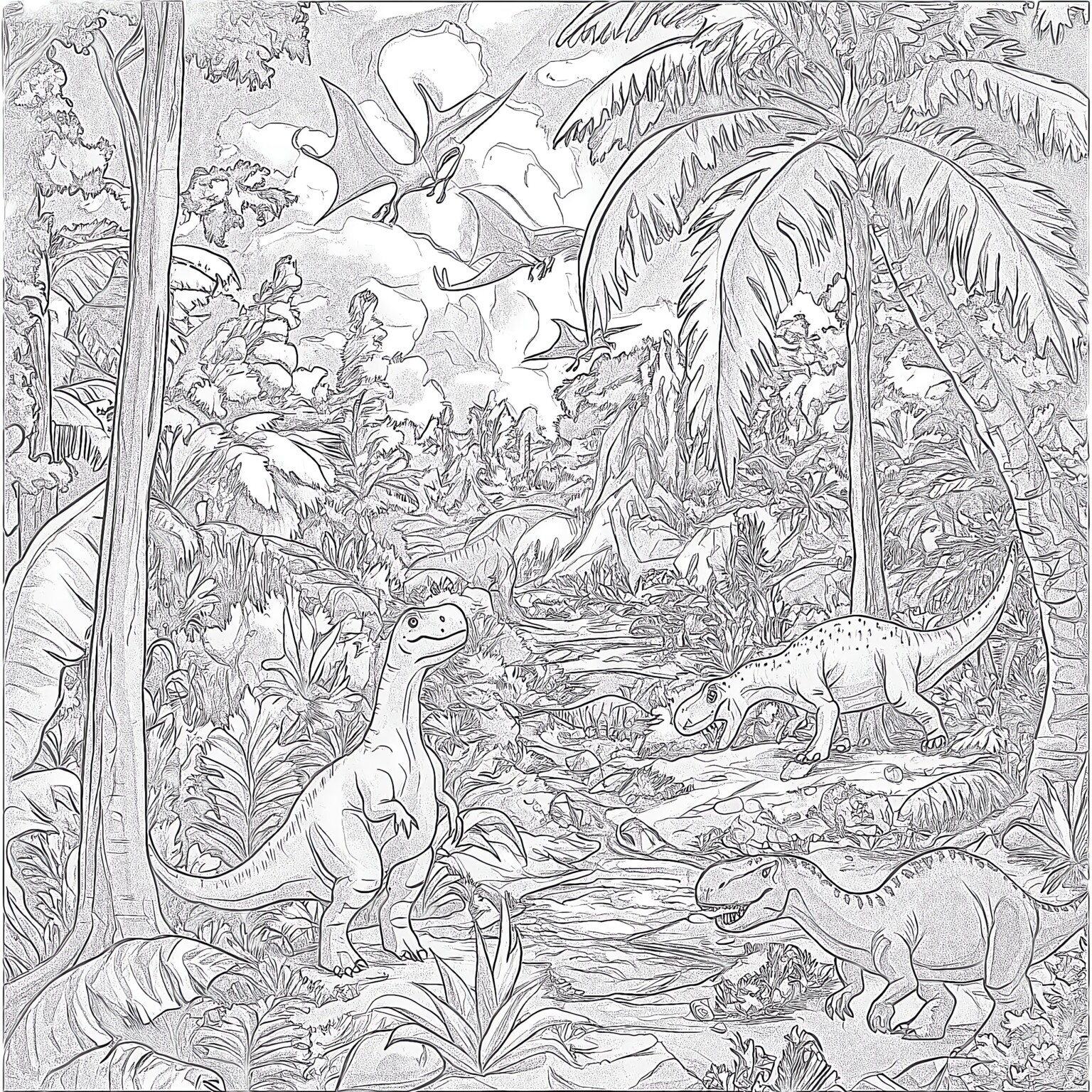Todas Las Páginas Para Colorear De Dinosaurios | Páginas Para Colorear ...