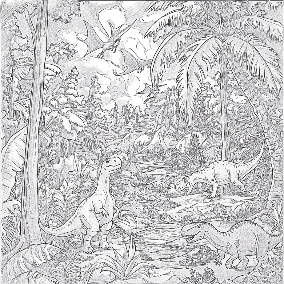 All Dinosaurs Coloring Pages