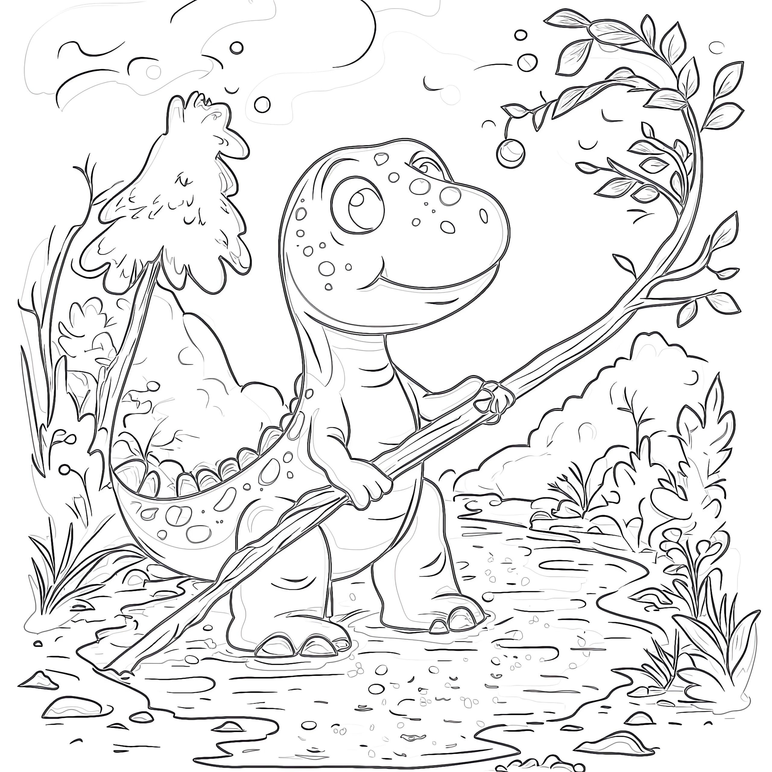 Allosaurus Coloring Page | Coloring Pages Mimi Panda