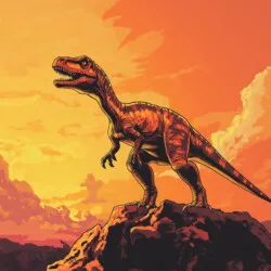アロサウルス恐竜の塗り絵ページ - 起源イメージ