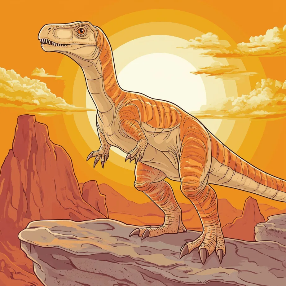 Allosaurus Baskı İçin Boyama Sayfası 2