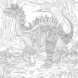 Amargasaurus Coloring Page - Printable Coloring page