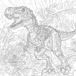 Angry T Rex Coloring Page - Printable Coloring page