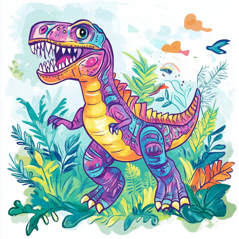 Animated Dinosaur Coloring Pages | Coloring Pages Mimi Panda