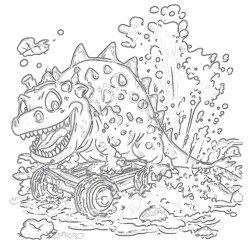 Ankylosaurus Coloring Page - Printable Coloring page