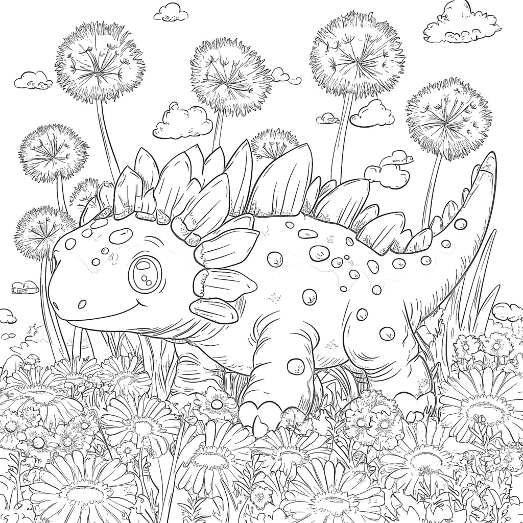 Ankylosaurus printable coloring pages mimi panda