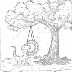 Brontosaurus Coloring Page - Printable Coloring page