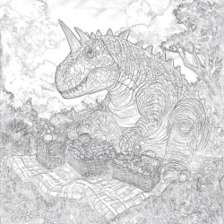 Ceratosaurus Coloring Page - Printable Coloring page