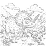 Childrens Dinosaur Colouring Pictures