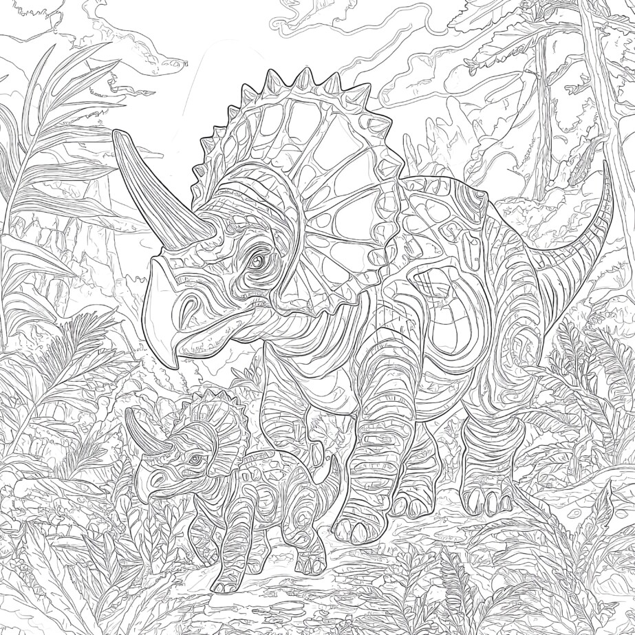 Childrens Dinosaur Pictures To Colour