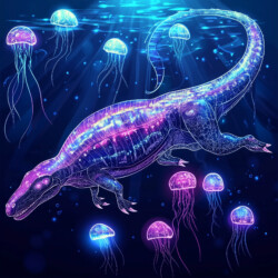 Coloring Mosasaurus - Origin image