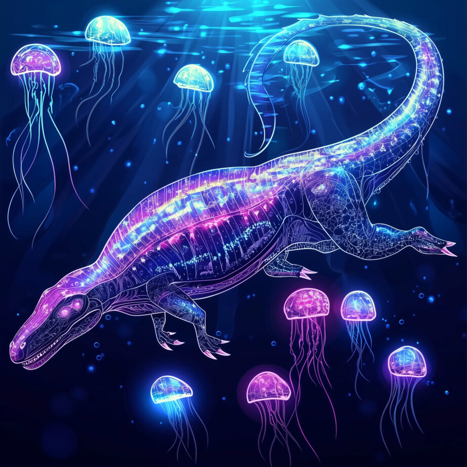 Coloring Mosasaurus 2