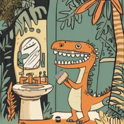Páginas Para Colorear: Dinosaurios T. Rex - Imagen de origen