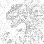 Coloring Picture Of T Rex Dinosaur